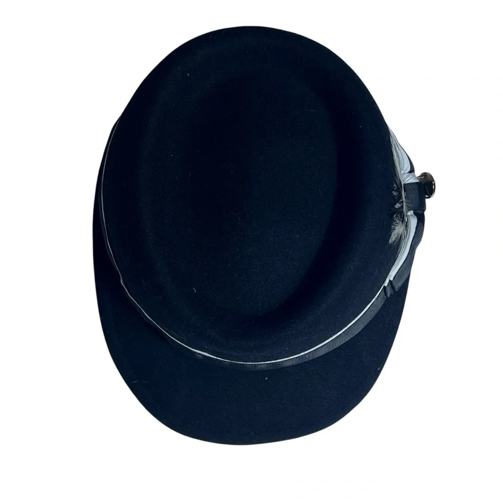 Bruno Capelo Black Australian Wool Telescope Baseball Men Hat Dress Cap, XL - Picture 3 of 10